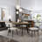 Lizzy Extendable Dining Table with end leaves