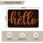 Paillasson noir et orange Hello Halloween