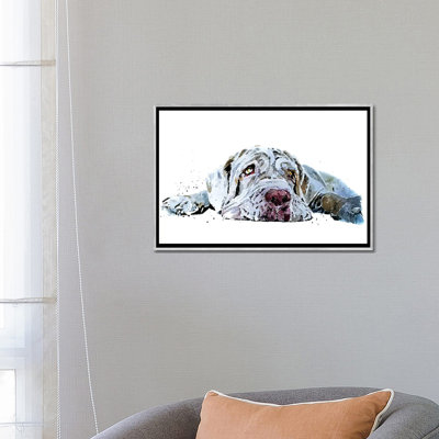 « L’amour du chiot Mastiff » par Edwatercolours-impression