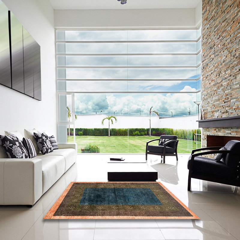 Abstract Indoor Rug, Square 7'