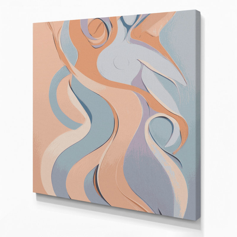 Abstrait art figuratif gris sur toile 62, H 12 po x l 12 po