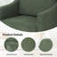 Fauteuil demi-tonneau rembourré Mid-Century-1775646476