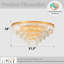 Plafonnier encastré 32 lumières 32 "Modern