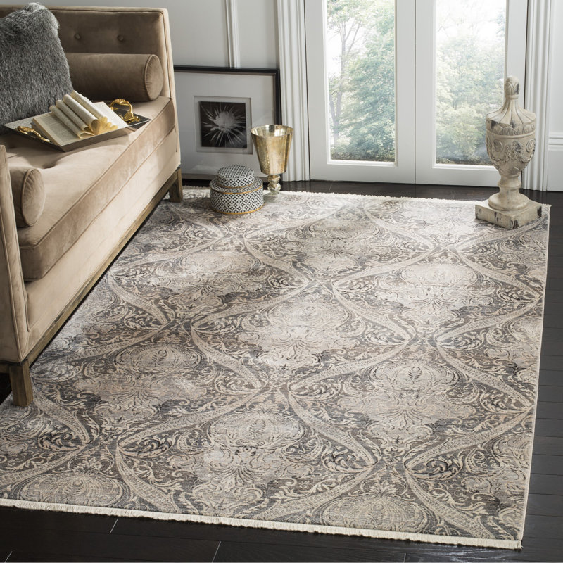 Tapis oriental gris Egon, Rectangle 4 pi x 6 pi