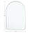 Alessandrina Metal Flat Wall Mirror-1418004628