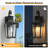 Amla 15.79" H 1-Light Metal Dusk to Dawn Outdoor Wall Light-1607641010