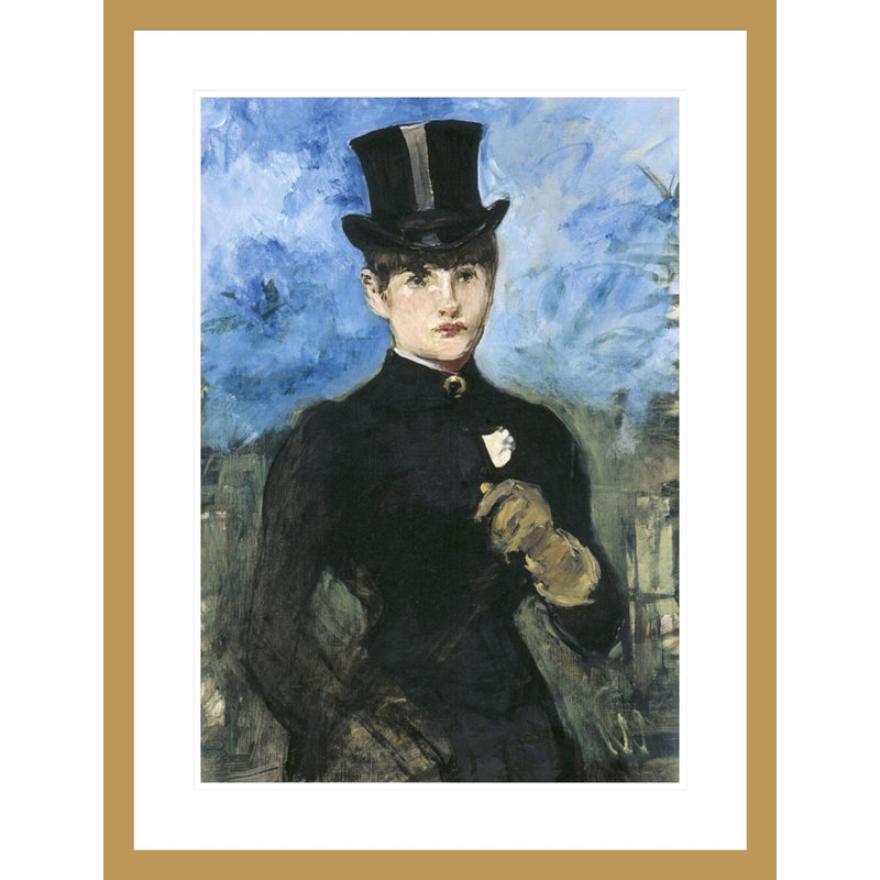 Équitation giclée encadrée par Horse Man, H 29,5 po x l 22,57 po