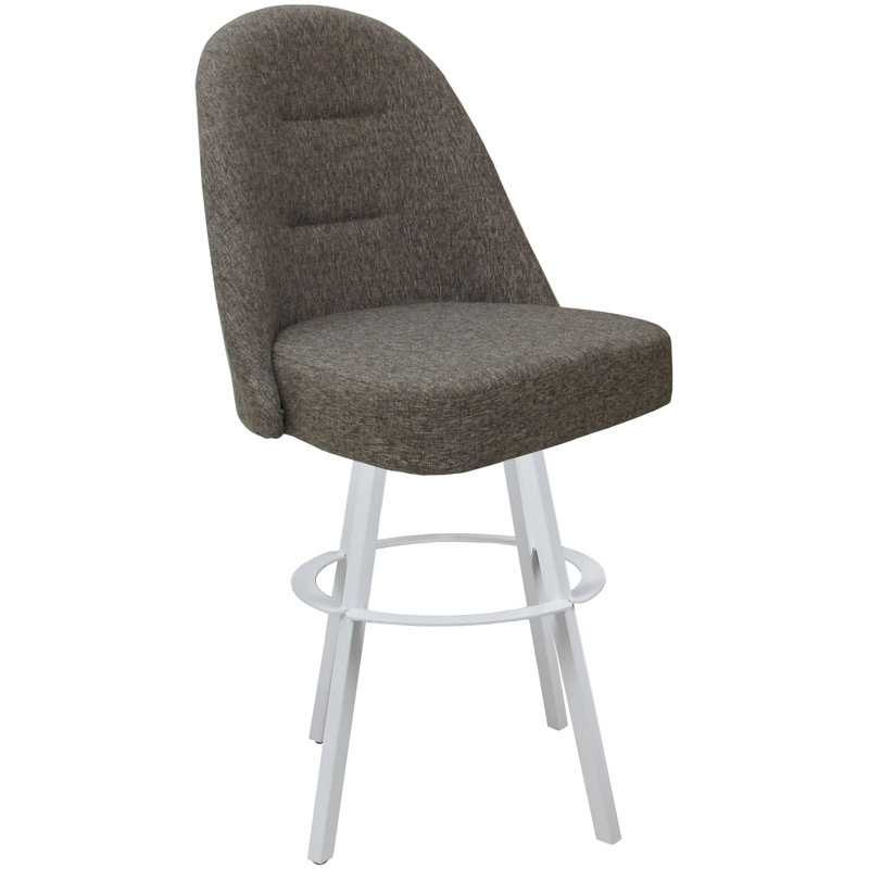 Kandria Basin, Counter Stool (26" Seat Height), White, Mojave Gray