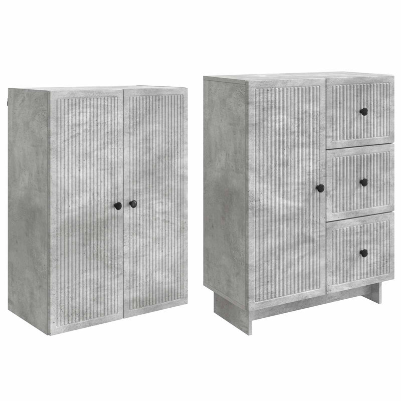 Storage Cabinet, Concrete Grey