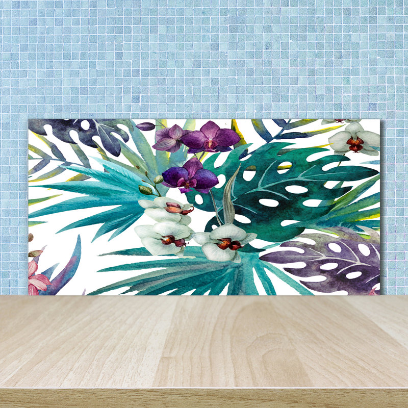 50cm W x 100cm L Glass Peel and Stick Panel