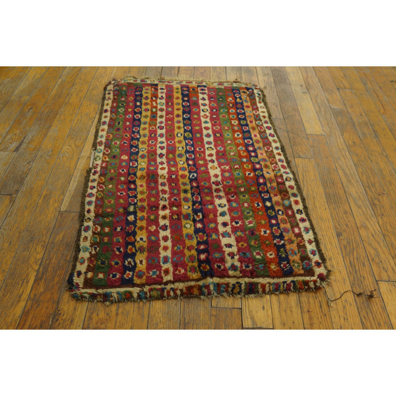 Tapis antique en laine multicolore Yastik