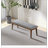 Warren Bench in Ash Grey Fabric