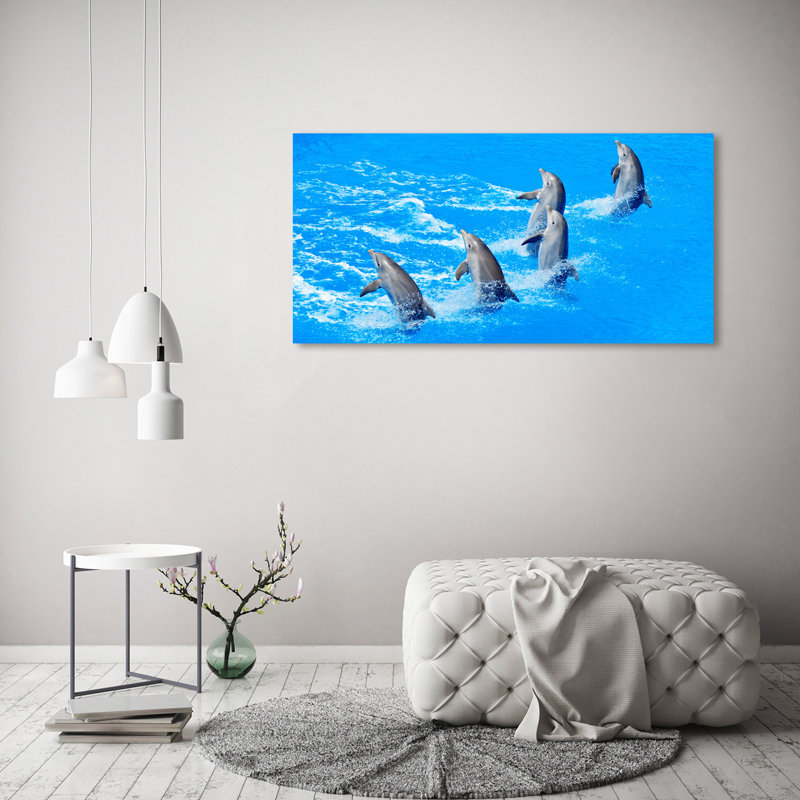 Dolphins - Wrapped Canvas Print