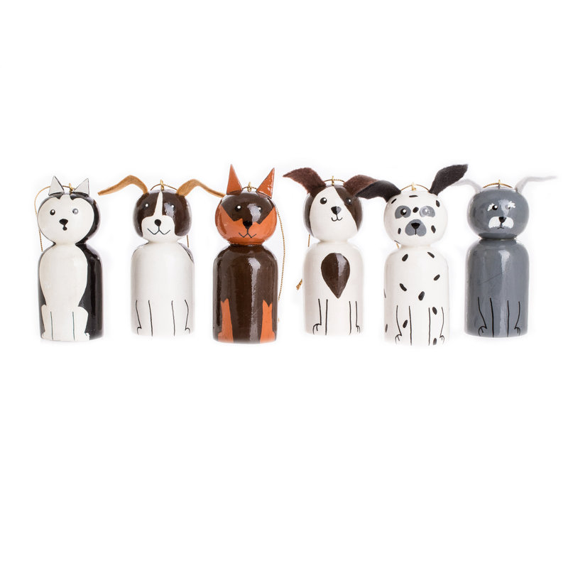 Ensemble de 6 figurines suspendues Loyal Friends