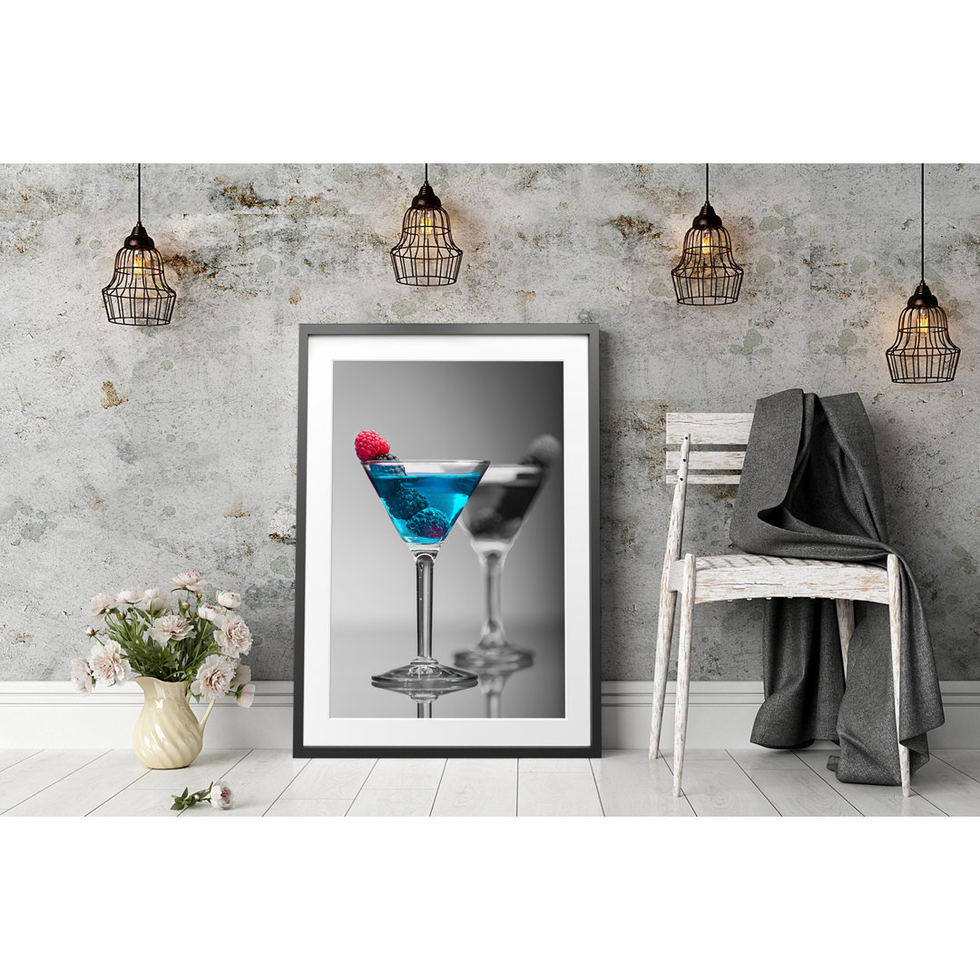 Gerahmtes Poster Leckere Frische Cocktails