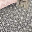 Tapis géométrique gris / crème-11265936