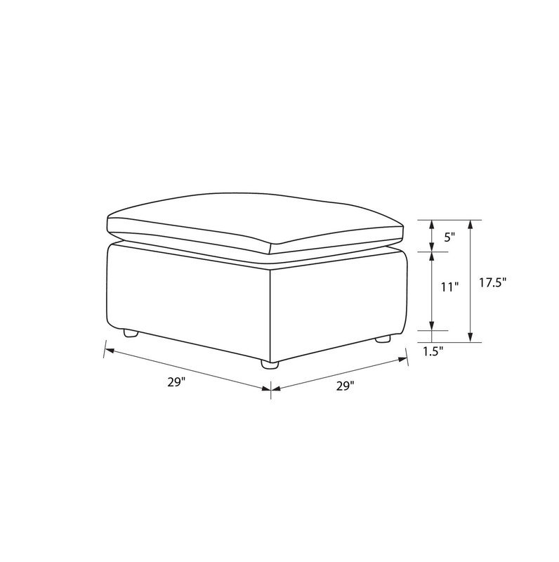 York Modular Ottoman