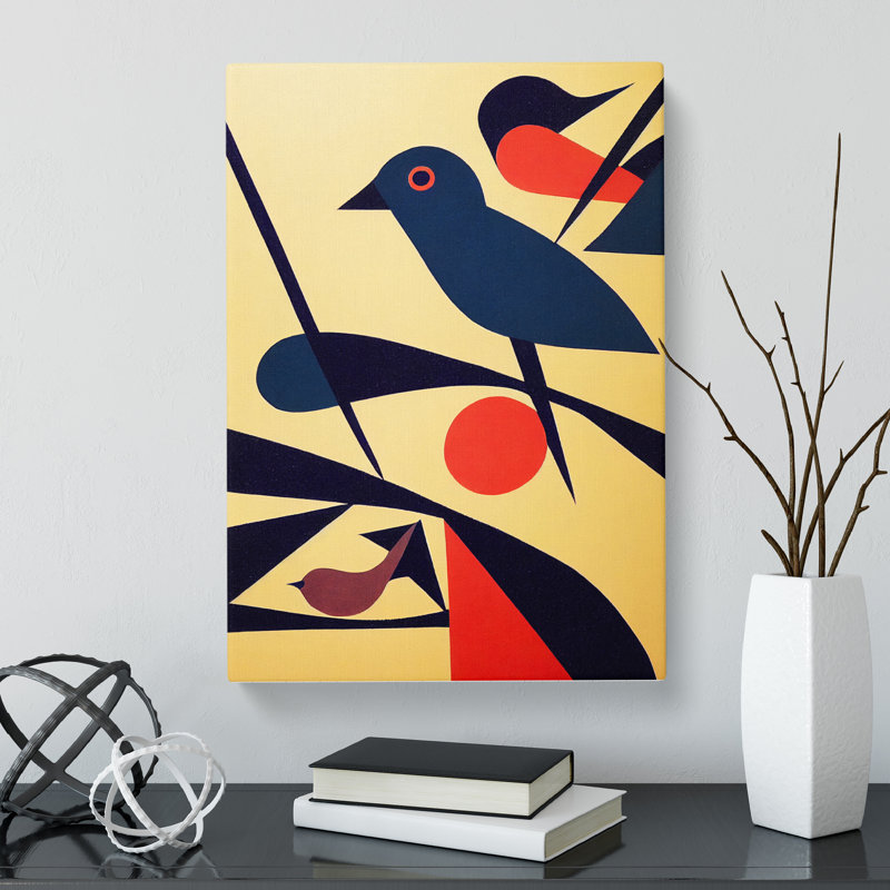 CAN-V0523-2258X Simple Abstract Bird Vol.1 - Wrapped Canvas Print, 50cm H x 35cm W x 3cm D