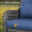 Swivel and sliding wicker patio chairs-2117509930-2117509975