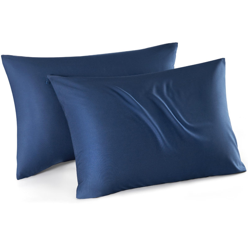 Bedsure Cooling Pillow Cases Queen Size Set Of 2, Rayon Derived From Bamboo Cooling Pillowcases For Hot Sleepers, Soft & Breathable Cool Pillow Covers With Zipper, Gifts, 20X30 Inches
