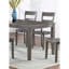 Chaise d'appoint de salle à manger 2 pièces
