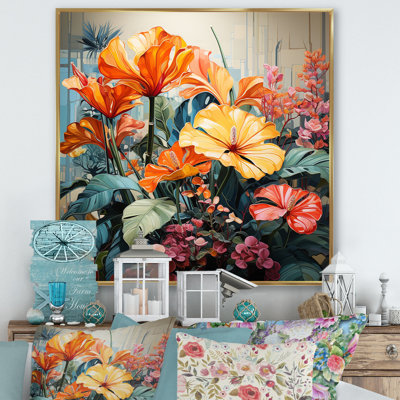 Vibrant Botanical Plants Symphony II