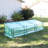 Gulianna 9' x 3' x 2' Outdoor Mini Cloche Greenhouse with a Green Cover