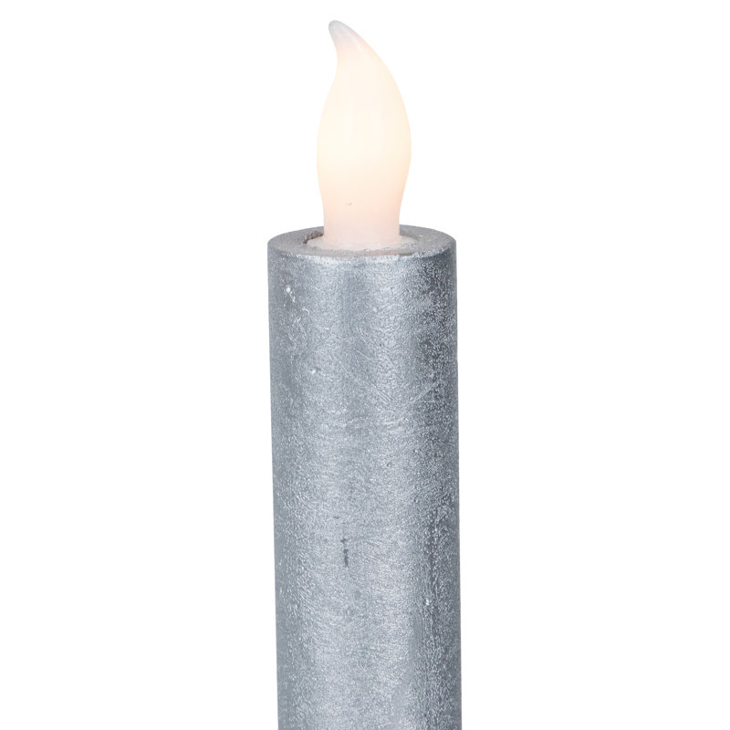 Bougie sans flamme et sans parfum, Argent brossé