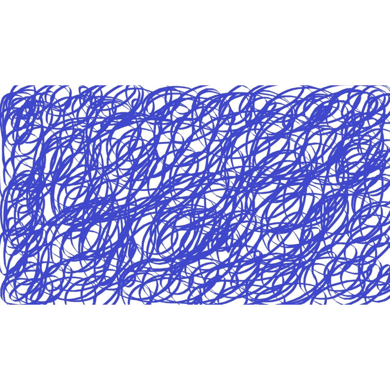 Thing Of Blue Print by Drew Gaffney, 17.25" H x 21.25" W x 0.875" D