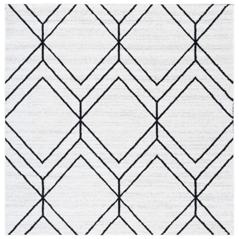 Marrufo Performance Geometric Rug, Square 6'