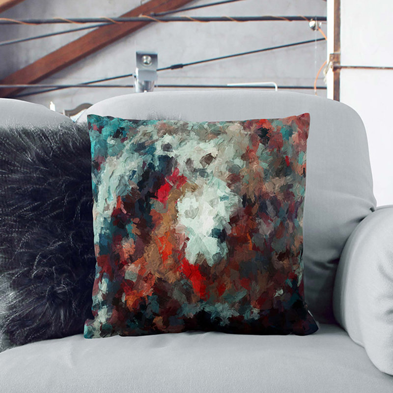 Passion of Flowers Cushion with Filling, 40cm H x 40cm W x 15cm D