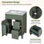 Meuble-lavabo de salle de bain avec lavabo en céramique et deux supports de rangement sur la porte-110535109