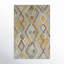 Chopin Select Allegro Handmade Shag Wool Gray/Yellow/Brown Area Rug-933349455