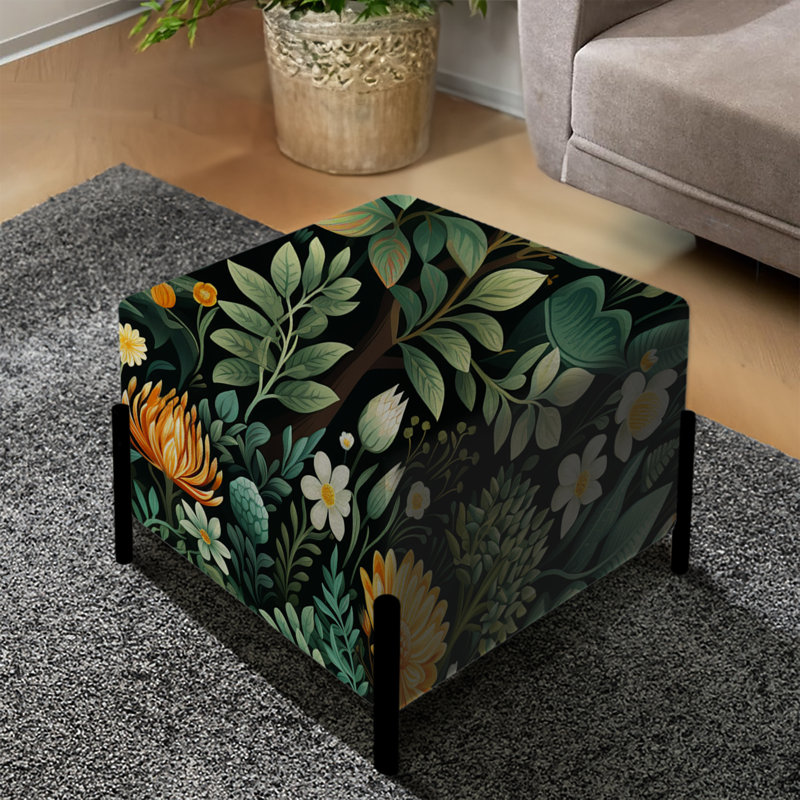Dandwani - Animal Print Square Ottoman