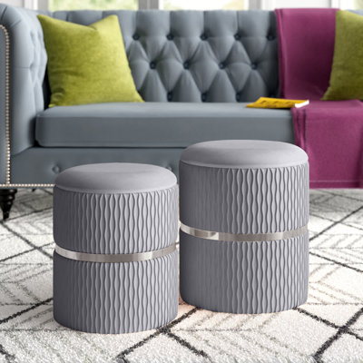 Vivienne Velvet Ottoman