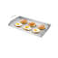 Plaque chauffante universelle 32 po x 16 po en acier inoxydable pour barbecue, parois latérales pour maintenir la stabilité des aliments, plaque de cuisson barbecue large pour plusieurs portions avec fond en forme de X, bac à graisse et grande cuisson