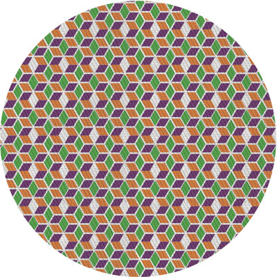 Tapis rouge / vert Power Loom