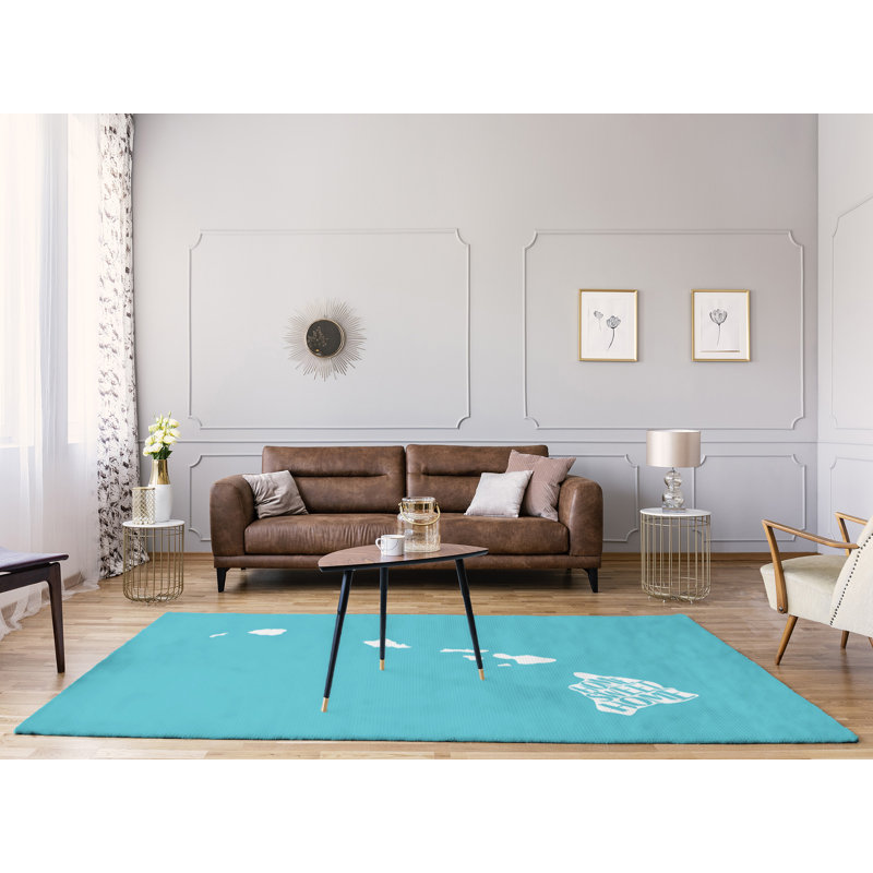 Tapis en poly chenille Home Sweet Hawaii, Rectangle 8 pi x 10 pi