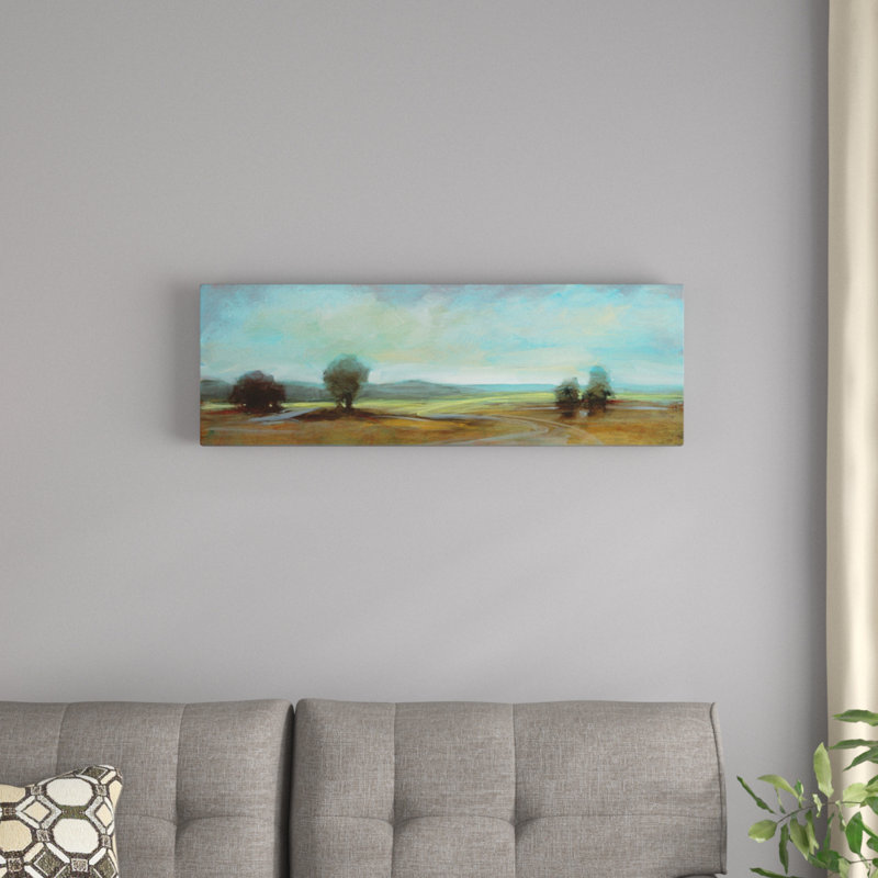 « landscape ci », reproduction sur toile, H 12 po x l 36 po x P 1,5 po, Toile avec cadre noir
