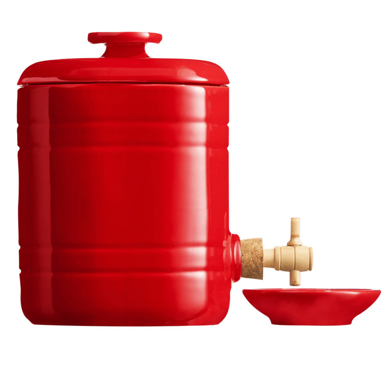Burgundy Vinegar Pot
