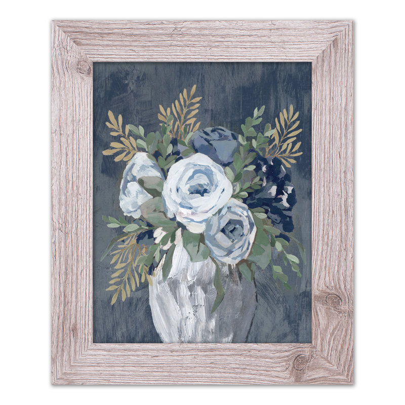 «Flower Vase On», reproduction encadrée, H 14 po x l 11 po x P 0,75 po, Blanc