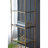 71 Inch Shelf, 6 Tier Design, 5 Mirrored Glass Shelves, Iron Frame, Gold