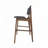 Mykeil Upholstered Counter Stool with Solid Wood Frame-2030365338