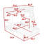 Twin Over Full Bunk Bed With Desk And Drawers,Ladder-1025176744