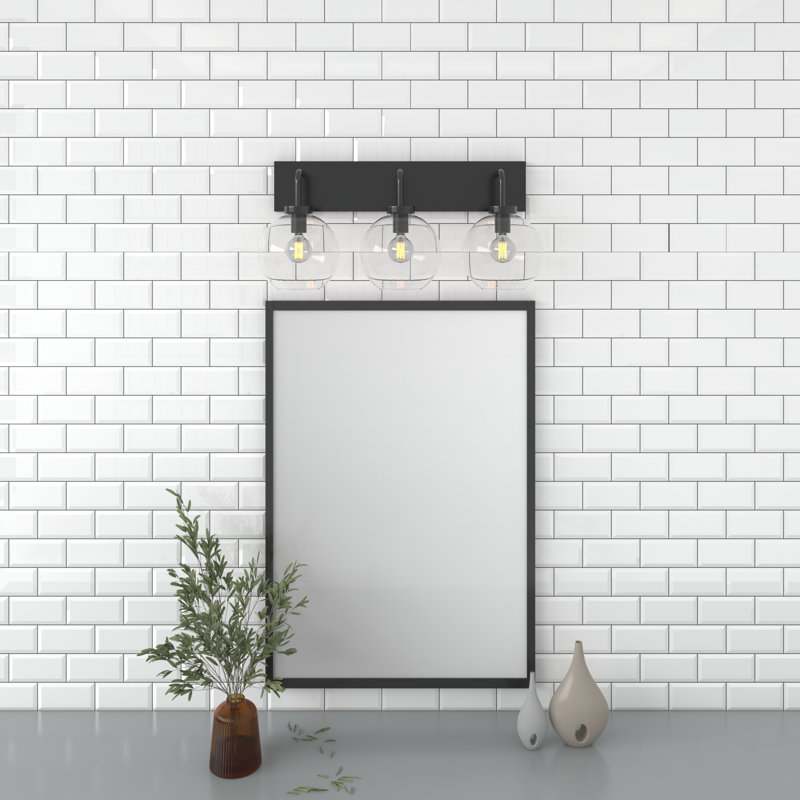 Lago Vista 3 - Light Dimmable Vanity Light, Black