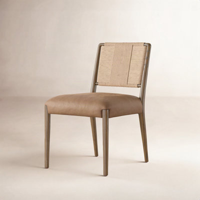 Betha Linen Oak Side Chair