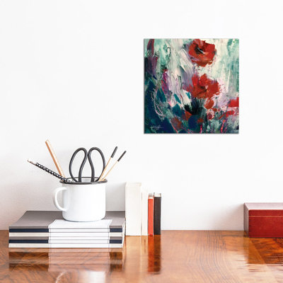 Abstract Floral LXIX-II by Kathy Morton Stanion - Wrapped Canvas Painting