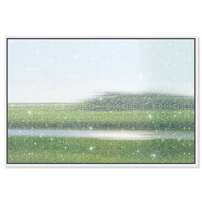 Velocity Meadow II Print by Oliver Gal, 37"H x 55"W, White Floater Frame