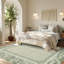 Tapis lavable 240 x 300 cm, doux et antidérapant, style vintage, idéal pour le salon, gris-vert.-928349467-928349470
