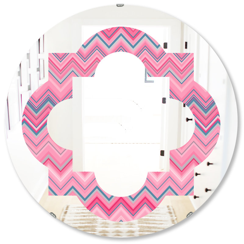 Miroir mural éclectique Quatrefoil Abstract III, H 31,5 po x l po